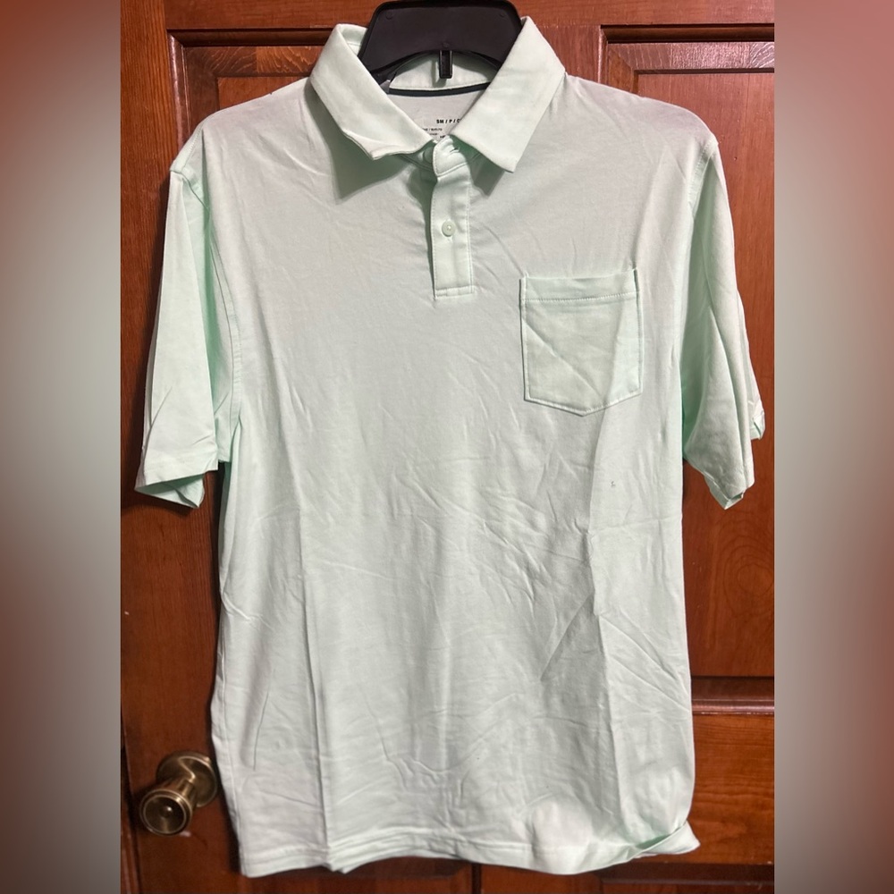 NWT UNDER ARMOUR Mens Mint Green Polo Shirt Size Small